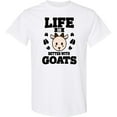 thumbnail image 3 of Inktastic Life is Better with Goats T-Shirt, 3 of 5