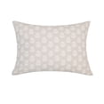 thumbnail image 1 of Greige With White Flowers And Microgel Feather-Like Insert Pillow, 1 of 1
