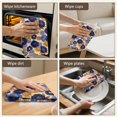 thumbnail image 5 of 4 Pcs Pioneer Flower Floral Print Pattern Funny Kitchen Towels, Microfiber Dish Towels, Kitchen Tea Towels Set 18" X 26", 5 of 6