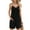 Black, variant on pstuiky Womens Jumpsuits Dressy, Solid Color Loose Short Trousers Comfy Womens Romper Black L