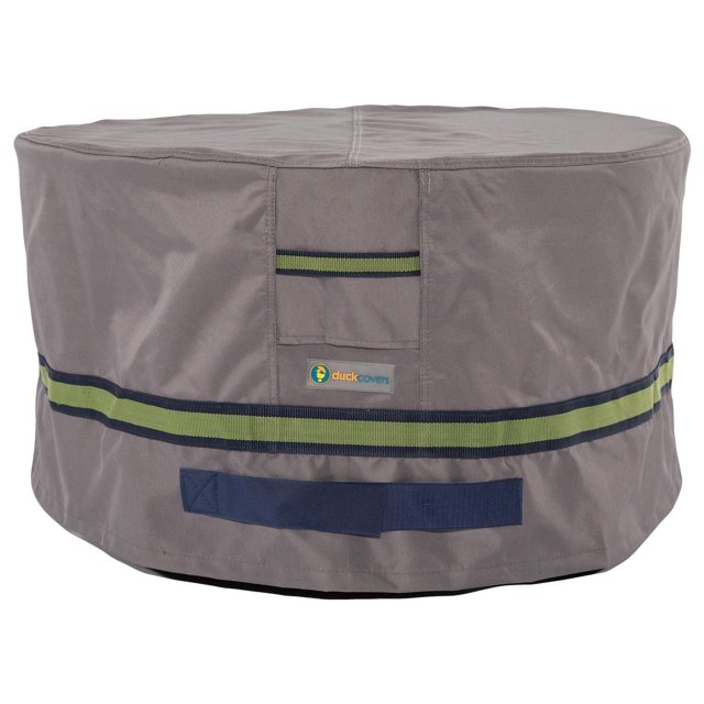 Duck Covers Soteria RainProof 32 in. Round Patio Ottoman/Side Table Cover