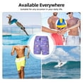 thumbnail image 6 of Uemuo Tennis 1 Pattern Mens Swim Trunks Quick Dry Board Shorts with Mesh Lining, Stretch Beach Shorts Quick Dry No-Chafing Board Shorts-Large, 6 of 9