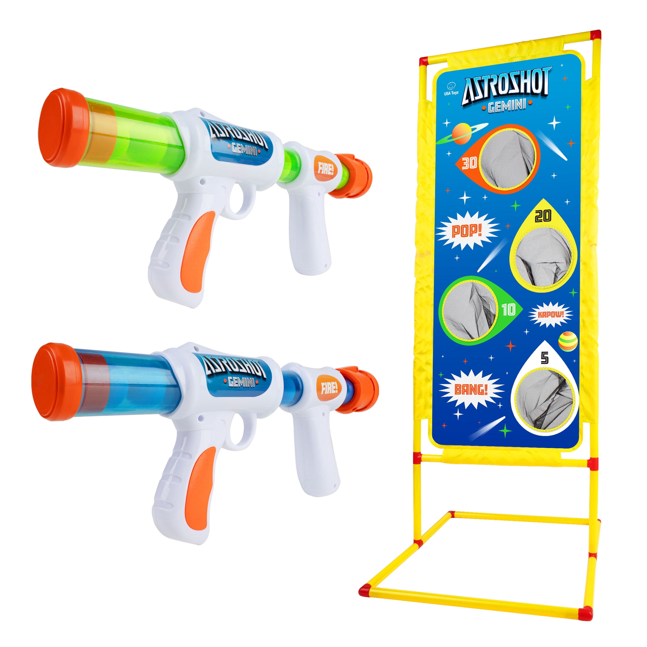 USA Toyz Astroshot Gemini Ball Popper Air Blasters Toy, 2 Pk