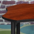 thumbnail image 5 of 30" Clover Shaped Height Adjustable Classroom Desk- Cherry, 5 of 7