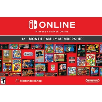 Nintendo Switch Online 12 Month Individual Membership + Expansion
