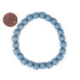 thumbnail image 2 of The Bead Chest Wood Stretch Bracelet, Light Blue - Stackable Beaded Jewelry, Unisex for Men & Women, 2 of 3