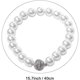 thumbnail image 2 of 2 Pack White Beaded Magnetic Curtain Tiebacks, Simple and Elegant, Modern Style, Suitable for Most Curtains, 2 of 5