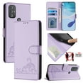 thumbnail image 2 of Motorola MOTO G Power 2022 Case ,Cat PU Leather Crossbody Lanyard Strap RFID Magnetic Wallet Compatible with Motorola MOTO G Power 2022 Cover, 2 of 5