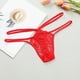 thumbnail image 2 of Gibobby Bikini elástico algodón Mujeres sexy cintura fina tanga ropa interior cómoda lencería （Rojo， S), 2 of 5