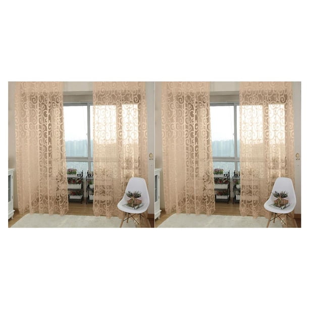 Toystoory Nuevo tul gasa puerta bufanda cenefas cortina transparente ventana cortinas Type5 NO5 Toystoory CBP009873