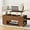 Dark Walnut, variant on COMHOMA Lift Top Coffee Table for Living Room, 39" Center Table with Hidden Storage Compartment, Adjustable Wooden Tea Table for Small Spaces, Dark Brown