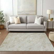 Addison Rugs Chantille Indoor/Outdoor Transitional Abstract Ivory Washable Rectangle Rug, 5' x 7'6"