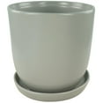 thumbnail image 1 of 9.75" Egg Pot Ceramic Planter - Matte Grey, 1 of 1