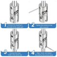 thumbnail image 4 of 4 Pack Joint de Couplage, Arbre de Direction Universel, Couplage d'Arbre en Métal, 4 of 5