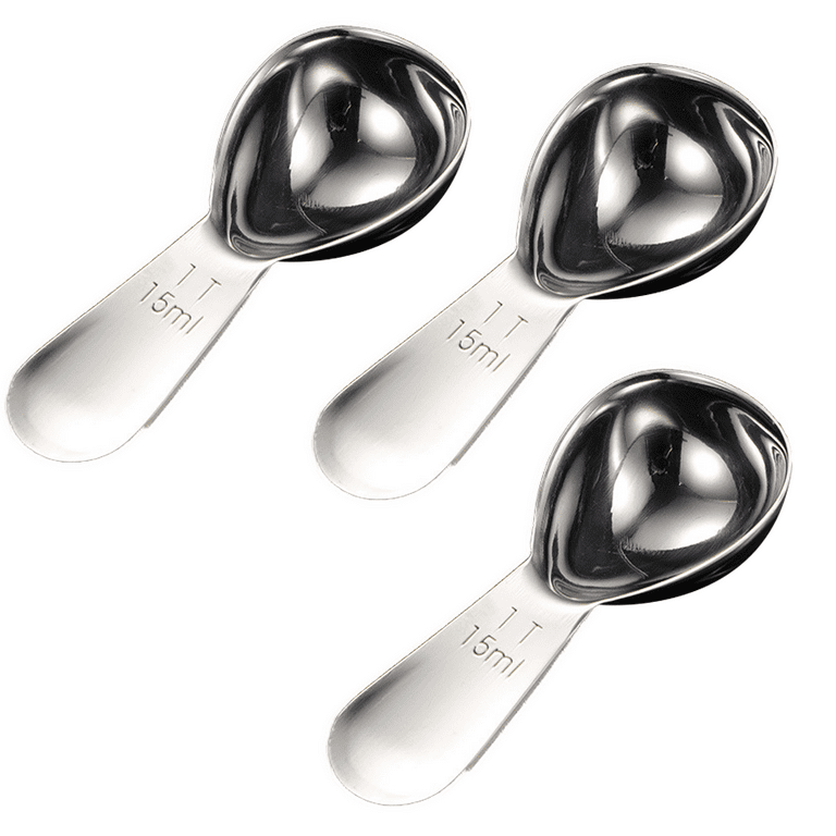 GANAZONO coffee bean shovel 1/4 cup scoop 1/2 cup scoop Reusable small  scoops for canisters coffee scoop Tea Leaves kitchen seasoning Sugar honey
