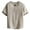 Khaki, variant on Dgankt Men's Casual Shirts V-Neck Collar Short Sleeve Linen Style Summer Mens Shirts,Sizes M-5XL