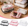 thumbnail image 2 of Clear Hard Shell Zipper Cases, Dustproof Crush-resistant Travel Organizer for Makeup Toiletries, Dustproof Small Items Storage Bags for Cosmetics Accessories, 2 of 8