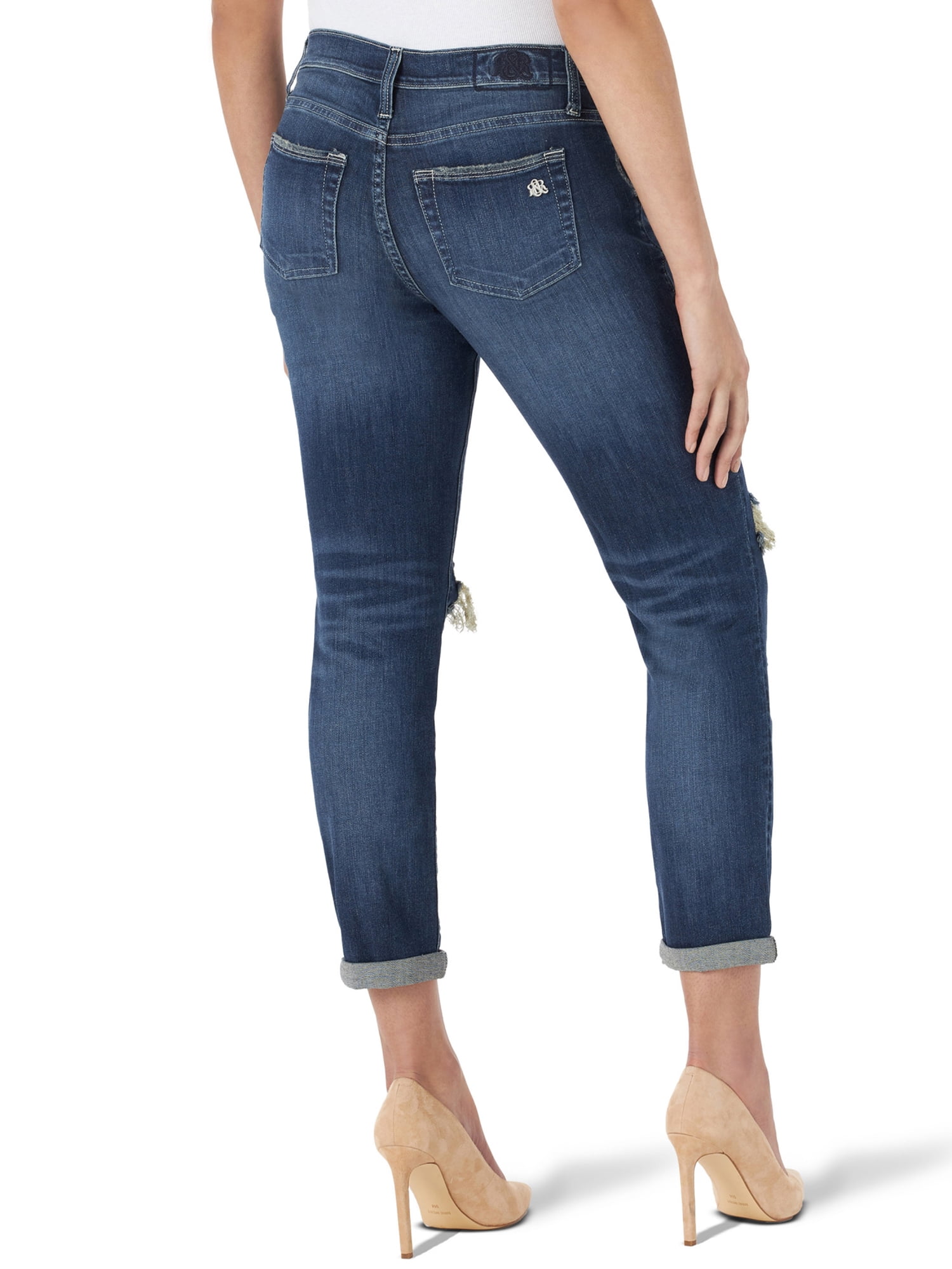 Rock & Republic Women's Mid Rise Indee Boyfriend Jean