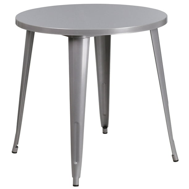 Flash Furniture 30 Round Metal Indoor Outdoor Table Multiple Colors Com Flash Furniture 30 Round Metal Indoor, 30 Inch Round Outdoor Coffee Table