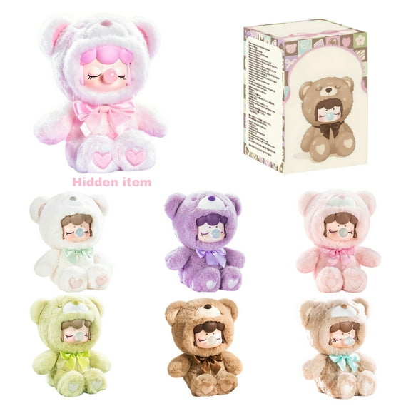 Nanci Blind Box Figure, 3D Stereo Bear - Themed Collectible, Random 1Pc Decorative Doll For Shelf Display, Bedroom Decoration, Kids' Playroom