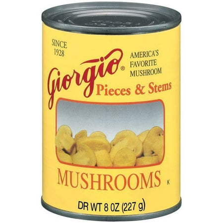 Giorgio Pieces & Stems Mushrooms 8 Oz (Pack of