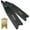 Black/Blue, variant on SEAC BM30 Long fins with Interchangeable Blades for Freediving & Spearfishing (Black, 12.5-13.5)