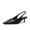 BLACK-PU, variant on Women's Kitten Heels Slingback Low Closed Toe Comfortable Pumps Pointed Toe Wedding Party Elegant Dress Shoes