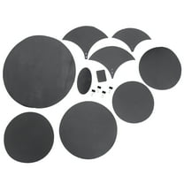 MERRYHAPY Drum Mute Pads 14 Pieces Professional Drum Accessories Black for Drum Practice and
