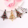 thumbnail image 4 of Christmas Brooch Fashion Rhinestone Xmas Tree Retro Brooch Pin Holiday Brooch, 4 of 7
