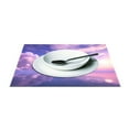 thumbnail image 3 of Purple Starry Sky 12×18 inch Placemats Heat Resistant Washable Foldable Rectangular Placemats Set Decoration Indoor Outdoor for Kitchen Dining Table 1PC, 3 of 8