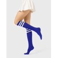 thumbnail image 4 of Jtbuh XLY Women's Knee High Socks Outdoor Sport Athletic Socks Casual Stripe Tube Socks 1-4 Pack, 4 of 6