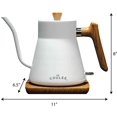 thumbnail image 4 of Coul&eacute;e Coffee Gooseneck Kettle, Stainless Steel Interior, Electric Kettle for Boiling Water, Pour Hot Water Over Coffee, Tea, or Matcha, Elect, 4 of 6