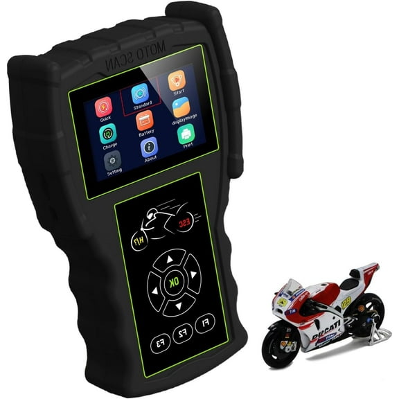 Motorcycle Scanner Function Diagnostic Tool Diagnosis Scanner OBD2 Code Reader ABS Test for Motorcycle Professional Detection Generation Handheld Motorcyle Diagnostics Tool
