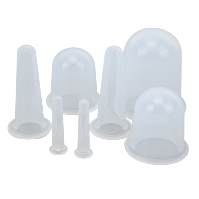 Ventosa De Vacío Facial, Juego De Ventosas Faciales De Silicona Transparente De 7 Piezas Para El Hogar