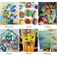 thumbnail image 5 of DEWEL 24-Color Acrylic Paint Set with 6 Brushes, Flat Finish, for Adults and Kids, 5 of 12