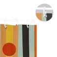 thumbnail image 5 of Yayeee Shower Curtain with Hooks 72"x72" Waterproof Fabric Bathroom Hanging Decor, Stripes and Circle, 5 of 5
