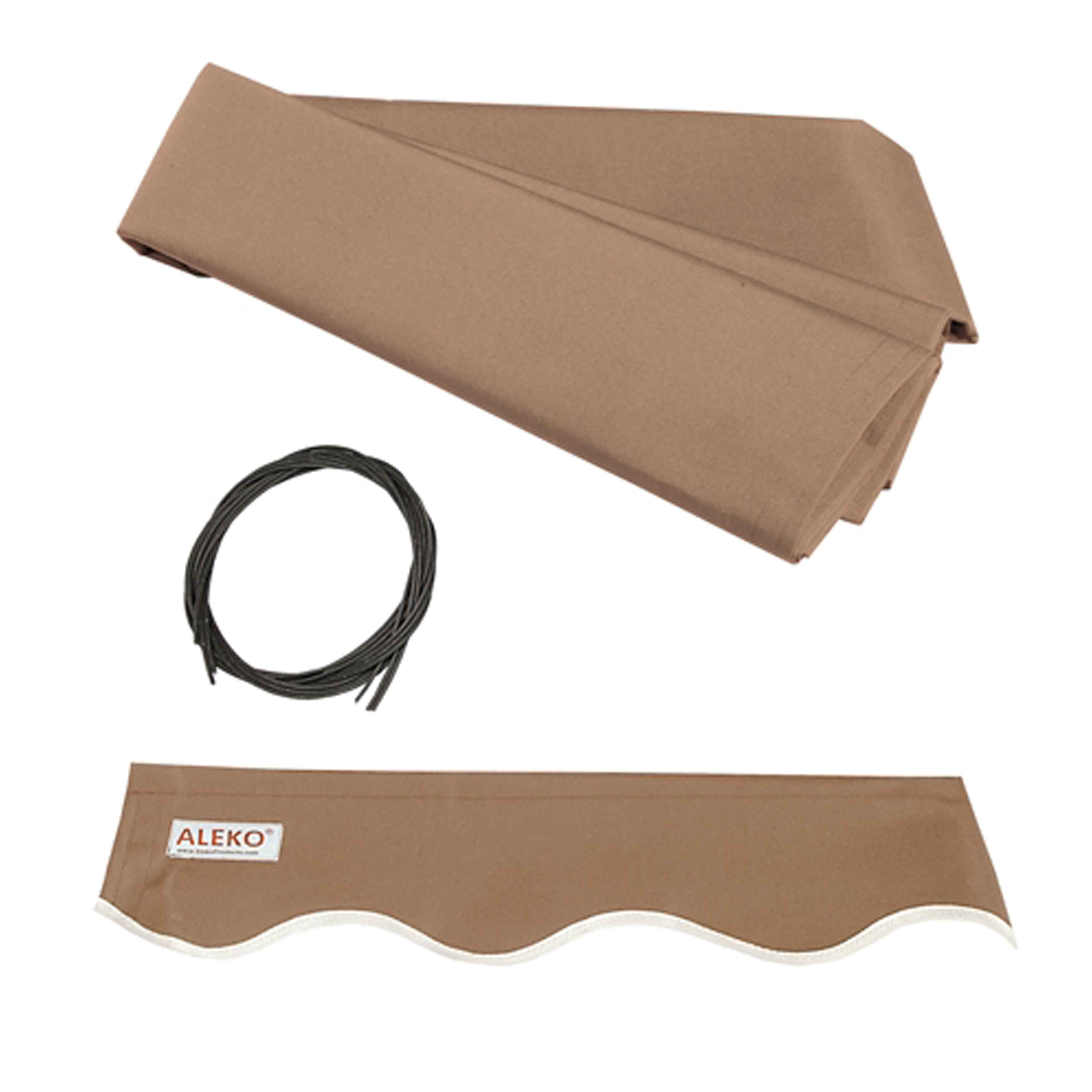 ALEKO 20 x 10 ft Sand Motorized Retractable Patio Awning