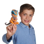 Untamed t-rex by fingerlings scratch (orange) - interactive collectible dinosaur - by wowwee