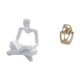 thumbnail image 5 of Figura de pareja de pensadores abstractos creativos, escultura artesanal para sala de estar, estantería, cafetería, decoración de escritorio, regalo d, 5 of 8