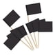 thumbnail image 2 of 100pcs/1 Set Blank Flag Design Cake Toppers Creative Cake Fruit Picks Cupcake Insert Decor Toothpick Party Supplies (Black), 2 of 3