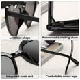 thumbnail image 3 of Gafas de sol grandes de la moda de la calle de las gafas de sol del marco del corazón del melocotón, hechas de PC, 3 of 5