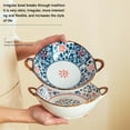 thumbnail image 2 of Household Ceramic Bowl With Handle Anti-scald Salad Soup Bowl Kitchen Tableware Accessories, 2 of 9
