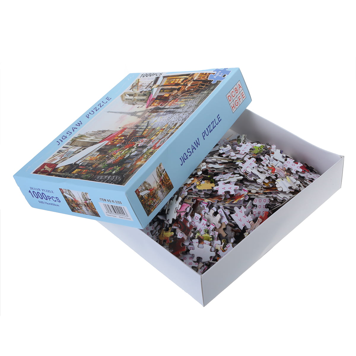 Wooden Puzzle 1000 Pieces Beautiful French Street Puzzles Assembling