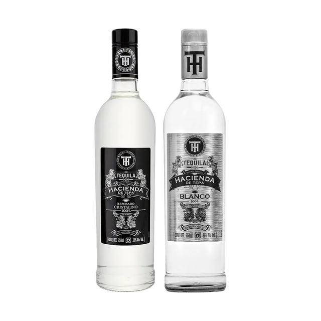 Pack Tequila Hacienda De Tepa Cristalino 750ml + Tequila Hacienda De Tepa Blanco 750ml
