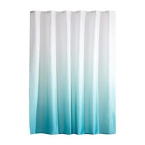 Hiroekza Gradient Digital Printed Shower Curtain Liner Polyester Thickened Waterproof Bathroom Decor Antimicrobial Mold Resistant 35.4x70.7in Sky Blue