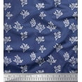 thumbnail image 1 of Soimoi Blue Cotton Cambric Fabric Coral Ocean Fabric Prints By Yard 42 Inch Wide, 1 of 3