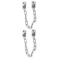 thumbnail image 4 of 2Pcs Window Safe Locks Door Protective Locks Household Chain Locks (Silver), 4 of 8