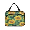 thumbnail image 2 of Travel Toiletry Bag with Metal Hook Large Capacity Cosmetic Bag Toiletry Bags for Travel, Gym, Camping Pattern Of Sunflowers, 2 of 9