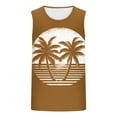 thumbnail image 4 of Blczomt Mens Tank Tops Summer Sleeveless Tank Vacation Beach Brown Gym Mens Clohting, 4 of 4