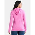 thumbnail image 2 of Time and Tru Women's Slub Jersey Hoodie, Sizes XS-XXXL, 2 of 5